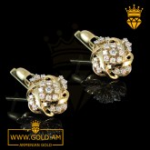 Buy 14k gold earrings for women armenian gold fashion jewelry где купить золотые серьги с драгоценными камнями недорого Серьги из золота (20)
